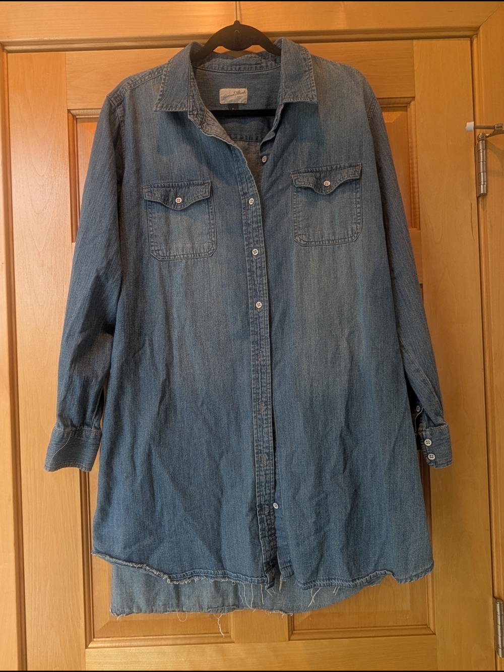Universal Thread Blue Denim Shirt Dress